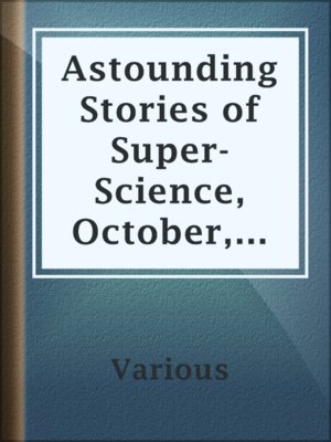 cover image of Astounding Stories of Super-Science, October, 1930